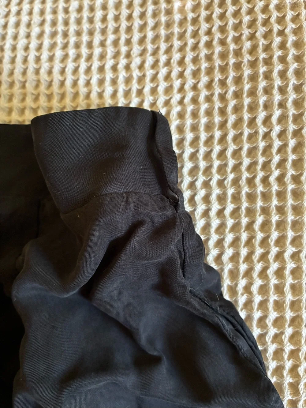 Urban Outfitters Black Ruffle Hem Shorts